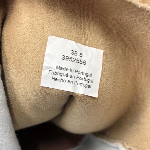 Free People Happy Thoughts Genuine Shearling Knee High Boots Size 38.5 US 8.5 - Picture 7 of 10